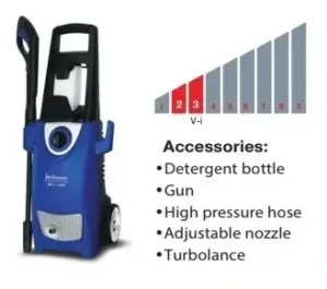 JETMASTER JM7.130Vi electric pressure washer available at Joo Huat Chai Kee with accessories and specifications